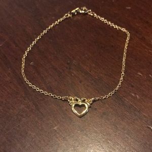 Avon Vintage Goldtone Heart Bracelet
